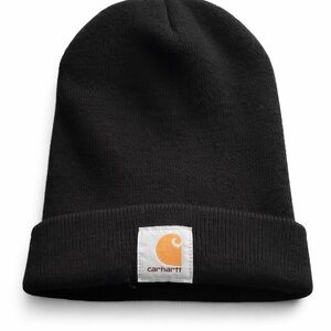 Carhartt Black Beanie – Classic C Logo Winter Hat – One Size